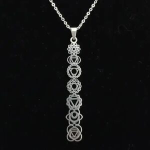 Stainless Steel Chakra Pendant & Chain (OS) NWT 🧘‍♀️